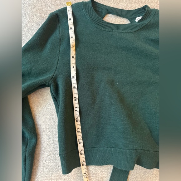 Abercrombie & Fitch Forest Green tie back Knit Sweater - Picture 6 of 6